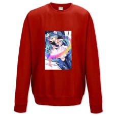 Свитшот с принтом Мику Хацунэ Герой - XS красный