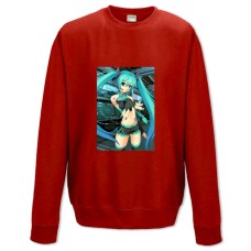 Свитшот с принтом Мику Хацунэ Творец - XS красный