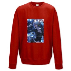 Свитшот с принтом Мику Хацунэ Певица - XS красный