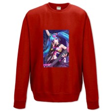 Свитшот с принтом Мику Хацунэ Гитара Герой - XS красный