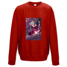 Свитшот с принтом Мику Хацунэ Издание - XS красный