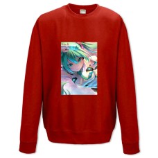 Свитшот с принтом Мику Хацунэ Версия - XS красный