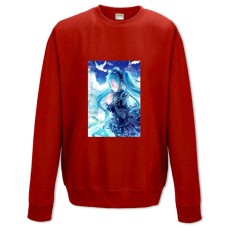 Свитшот с принтом Мику Хацунэ Прекрасный Арт - XS красный