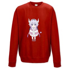 Світшот з принтом Кобаяші І Її Покоївка-Дракон Дівчина Дракон Канна - XS червоний