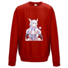 Свитшот с принтом Кобаяши И Её Горничная-Дракон Идеальная Канна - XS красный