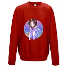 Свитшот с принтом Кобаяши И Её Горничная-Дракон Чиби Эльма - XS красный
