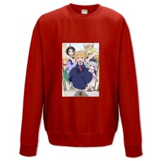 Свитшот с принтом Кобаяши И Её Горничная-Дракон Главная Тема - XS красный