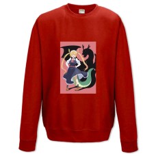 Свитшот с принтом Кобаяши И Её Горничная-Дракон Тору Дракон - XS красный