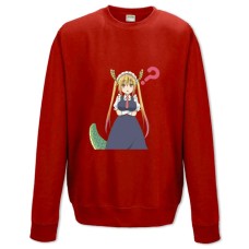 Світшот з принтом Кобаяші І Її Покоївка-Дракон Питання Тору - XS червоний