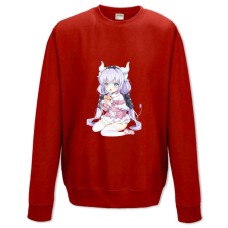 Світшот з принтом Кобаяші І Її Покоївка-Дракон Канна Камуі Герой - XS червоний