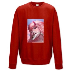 Sweatshort with Print Darling In The Franxx Zero Two With Fish - XS  red