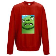 Sweatshort with Print Angry Birds Green Pig - XS  red