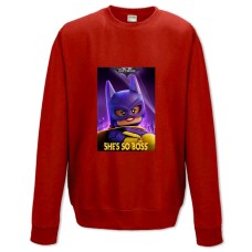 Свитшот с принтом Лего Бетгёрл Она Босс - XS красный