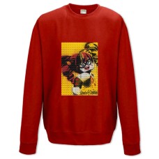 Свитшот с принтом Лего Харли Куинн - XS красный