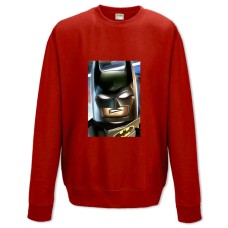 Світшот з принтом Лего Бетмен Особа - XS червоний