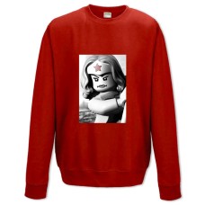 Свитшот с принтом Лего Чудо Женщина - XS красный