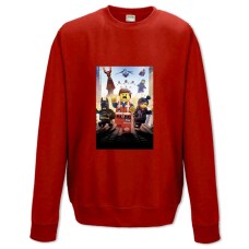 Світшот з принтом Лего Кіно Тематика - XS червоний