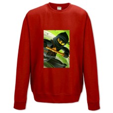 Світшот з принтом Лего Ніндзяго Ніндзя - XS червоний