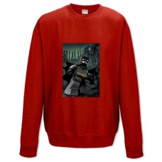 Свитшот с принтом Лего Бэтмен Арт - XS красный