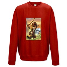 Свитшот с принтом Лего Индиана Джонс Череп - XS красный