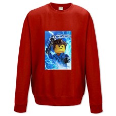 Світшот з принтом Лего Ніндзя Хлопчик - XS червоний