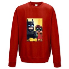 Свитшот с принтом Лего Бэтмен И Робин - XS красный
