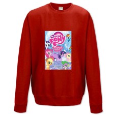 Світшот з принтом Моя Маленька Поні Дружба Це Магія 2 - XS червоний