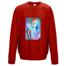 Світшот з принтом Моя Маленька Поні Мосту Деш Поні - XS червоний