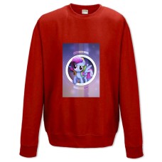 Світшот з принтом Моя Маленька Поні Прикольний Арт - XS червоний