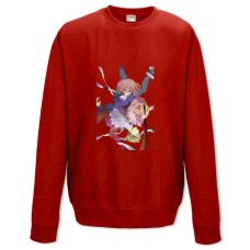 Sweatshort with Print Beyond The Boundary Mirai Kuriyama Print - XS  red