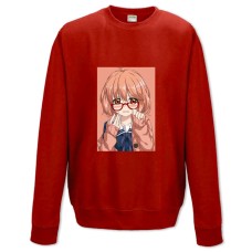 Sweatshort with Print Beyond The Boundary Kuriyama Mirai - XS  red