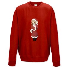 Sweatshort with Print Beyond The Boundary Christmas Kuriyama Mirai - XS  red