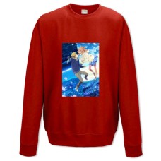 Sweatshort with Print Beyond The Boundary Kuriyama With Akihito - XS  red