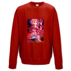 Sweatshort with Print Beyond The Boundary Kuriyama Mirai Sword - XS  red