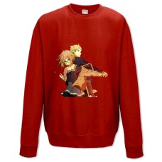 Sweatshort with Print Beyond The Boundary Akihito With Kuriyama - XS  red
