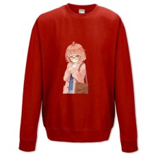 Sweatshort with Print Beyond The Boundary Kuriyama Girl - XS  red