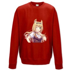 Свитшот с принтом Неко Пара Кошачий Рай Мапл Неко - XS красный