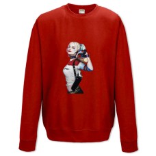 Sweatshort with Print Suicide Squad Harley Quinn - XS  red