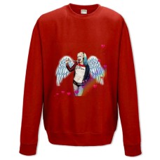 Sweatshort with Print Suicide Squad Harley Quinn Angel - XS  red