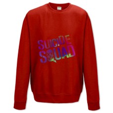Sweatshort with Print Suicide Squad Bright Logo - XS  red