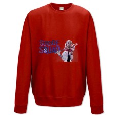 Sweatshort with Print Suicide Squad Logo Harley Quinn - XS  red