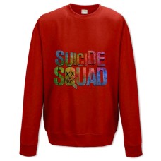 Sweatshort with Print Suicide Squad Creative Logo - XS  red