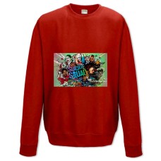 Sweatshort with Print Suicide Squad Heroes - XS  red
