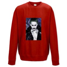 Sweatshort with Print Suicide Squad Joker Face - XS  red
