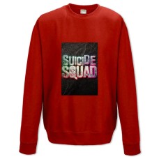Sweatshort with Print Suicide Squad Neon Logo - XS  red