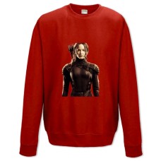 Sweatshort with Print The Hunger Games Katniss Everdeen - XS  red