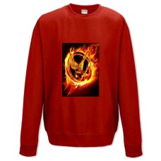 Sweatshort with Print The Hunger Games Fire Sign - XS  red