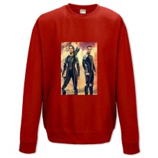 Sweatshort with Print The Hunger Games Katniss Everdeen And Peeta Mellark - XS  red