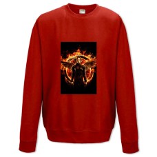 Sweatshort with Print The Hunger Games Katniss Everdeen Fire - XS  red