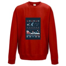 Sweatshort with Print Star Wars Christmas Theme - XS  red